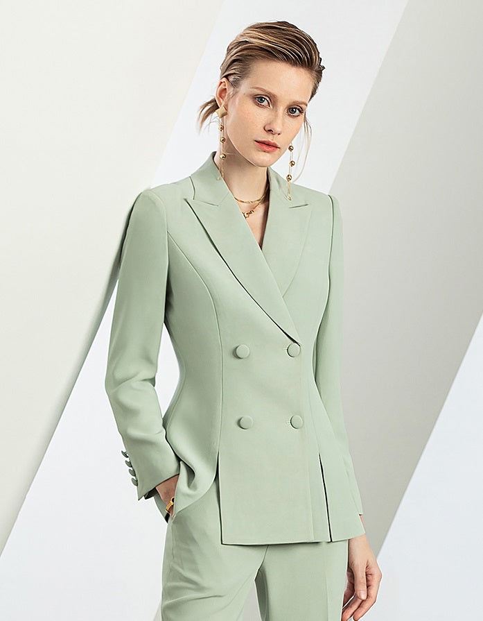 Light green store blazer womens