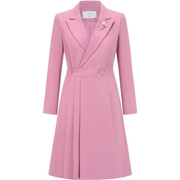 Pink blazer dress