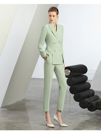 The Tana Green blazer and pants